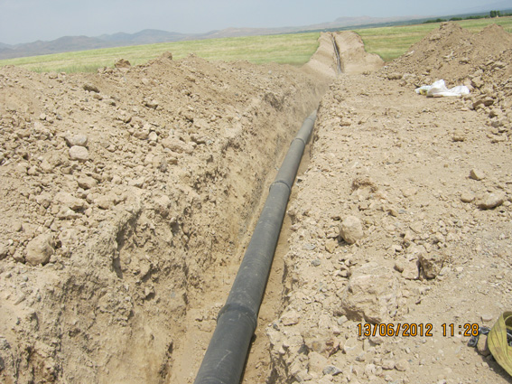 پروژه خط انتقال آب شرب روستای غیاث آباد به بهره برداری رسید
